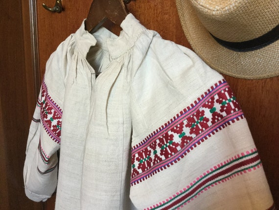 Antique Embroidered Dress Ukrainian Vyshyvanka Hom