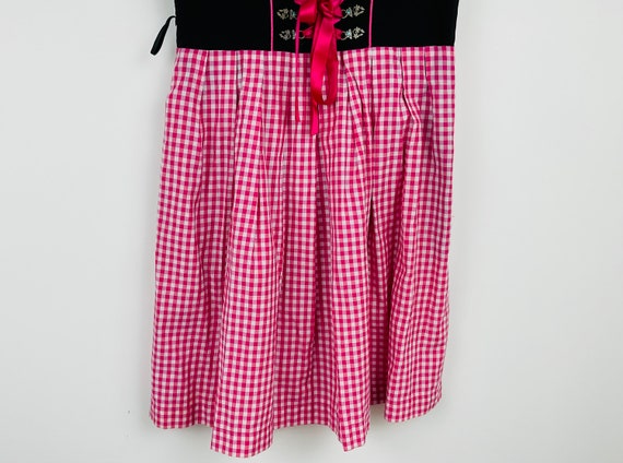 Vintage Dirndl Dress Sleeveless Austrian Trachten… - image 4