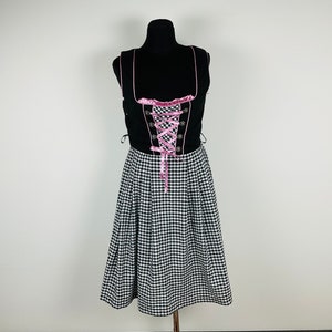 Vintage Dirndl Dress Trachten Style Cotton Tirol Bavaria Oktoberfest Folk Clothing Boho Style