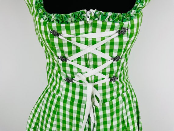 Vintage Dirndl Dress Trachten Style Cotton Tirol … - image 3