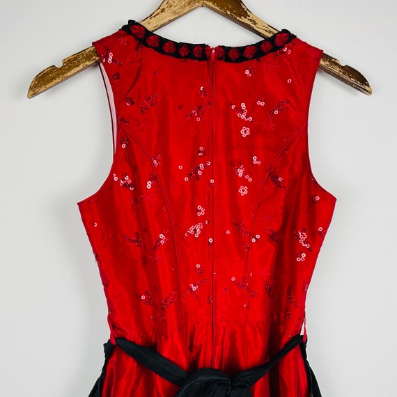 Vintage Embroidered Dirndl Dress and Apron Austri… - image 5