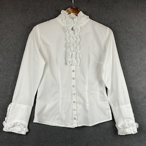 Vintage Dirndl Blouse Folk Alpen Blouse Austrian Clothing