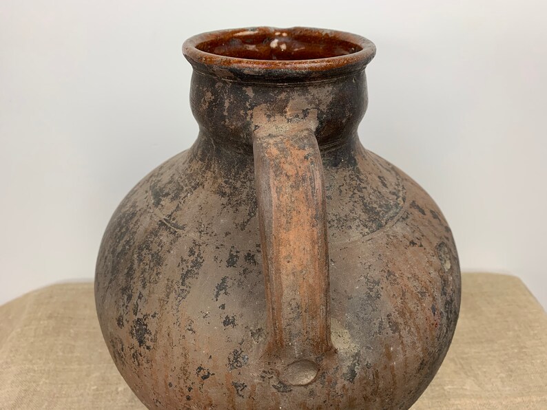 Old Large Clay Vessel Ukrainian Pottery Ceramic Vase Rustic Etsy