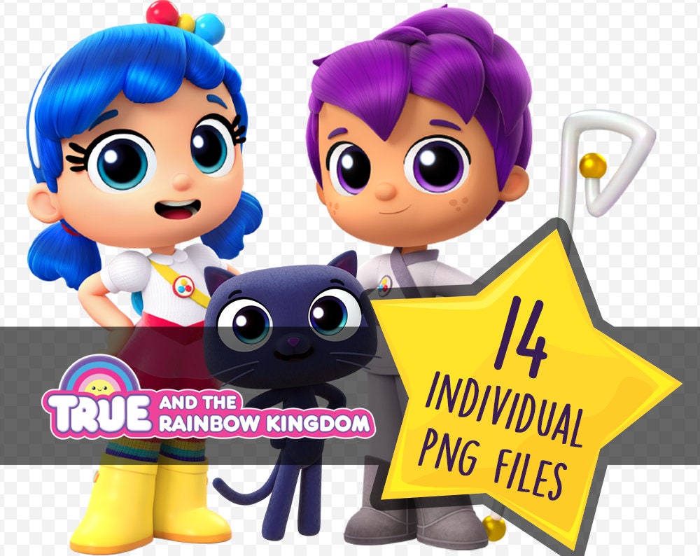 True And The Rainbow Kingdom Image Clipart / Instant ...