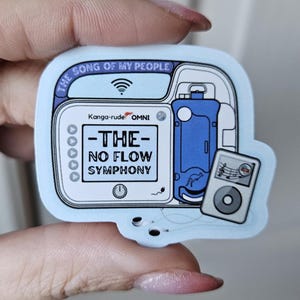 Omni Kangaroo Pump No Flow Symphony (Tubie, G-tube, GJ Tube, NJ Tube, Enteral feeding, Medical life, waterproof stickers)