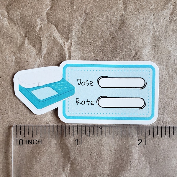 Infinity Feed Dose & Rate Stickers for Feed Pump (Die cut stickers, Customizable, Waterproof, Easy to remove)