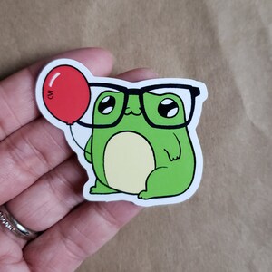 CVI Frog (Pacchetto di inclusione, occhiali, palloncino rosso, adattivo, dispositivi di assistenza, bisogni speciali, accessori per la vita medica, adesivi impermeabili)