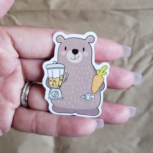Blenderized Diet Bear (Gravity, Pump, Gj, NG, GTube-Feeds, Ostern, Tubebiie, Enteral, Zubehör für das medizinische Leben, wasserdichte Aufkleber)