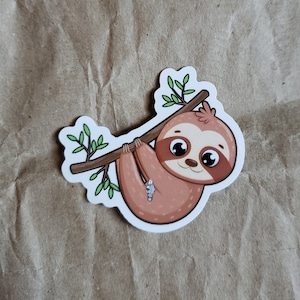 Slow Feed Sloth - Gastroparesis Syndrome Awareness (GP, Medical Life, Tubie, Tube-Feeding, Adesivi impermeabili)