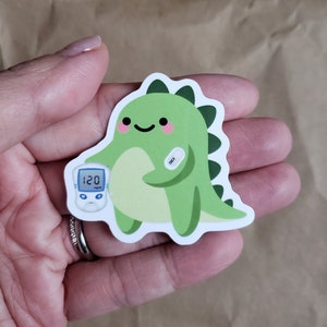 Dexcom Diabetes Dino (Inclusion pack, Type 1 diabetes, T1D, insulin, blood glucose monitor, Assistive Devices, Waterproof Stickers)