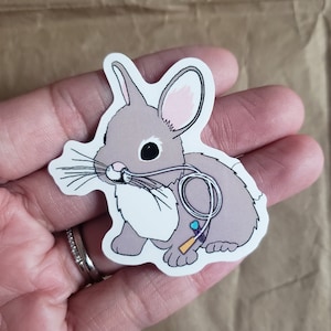 Cleft Lip Bunny (Inclusion, Representation, Assistive, Birth defect, Disability, Medical life accessories, Waterproof Stickers)