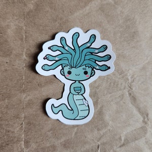 Tubiie Medusa (GTube, GJTube, Enterale Ernährungsmaschine, Einschluss, Hilfsmittel, Medizinische Darstellung, Halloween, wasserdichter Aufkleber)