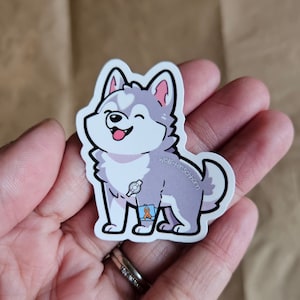 WHS Tubiie Wolf (Wolf-Hirschhorn, Gtube, alimentation entérale, chromosome 4, accessoires de soins médicaux, inclusion, mignon, cadeau, sticker waterproof)