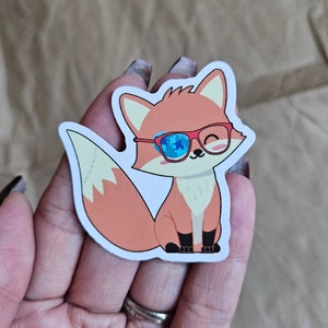Ooglapje Vos (Visuele beperking, Inclusie, Communicatie, Hulpmiddel, Medische levensaccessoires, Waterdichte stickers)