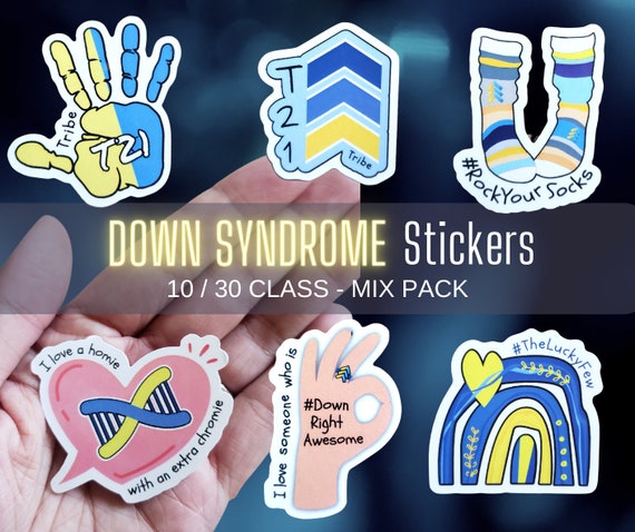 Down Syndrome Awareness Mix Sticker Pack waterproof Stickers - Etsy