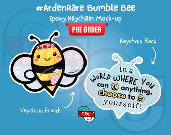 PREORDER ArdenRare Bumblebee Epoxy Keychain