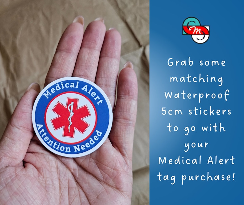 Sticker High Alert Medical Alert Details Enclosed Tag (inclusion, Diabetes, Wheelchair ...