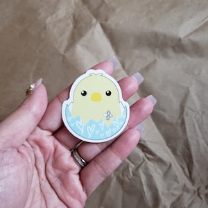 GJTube Chick (Gravity, Pump, GJ, NG, G-Tube feeds, Easter, Tubie, Enteral, Medical life accessories, Waterproof Stickers)