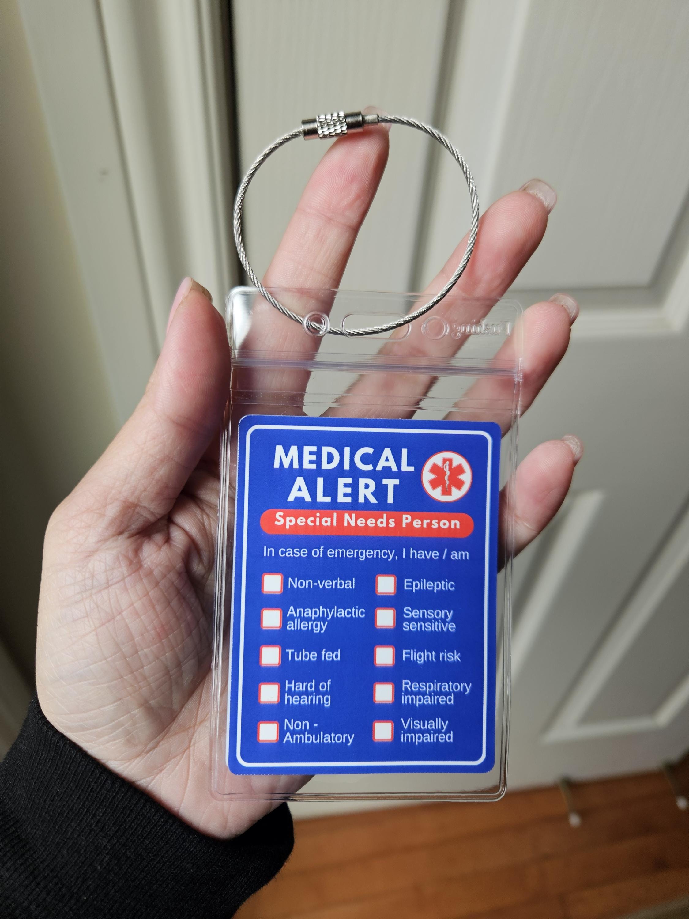 Special Needs Person Medical Alert Tag (inclusion, Wheelchair, School ...