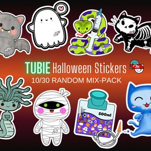 2023 Halloween Tubie Mix Pack (Gtube, GJtube, button, Bolus syringe, Infinity, Kangaroo Joey, tube fed, enteral feeding, Waterproof Sticker)