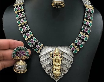 Lakshmi Devi Kasumala, Coin Necklace, South Indian Jewelry, Bridal Jewelry, BollywoodJewelry,Polki, Temple Jewelry, Kasumalai, Kemp Necklace