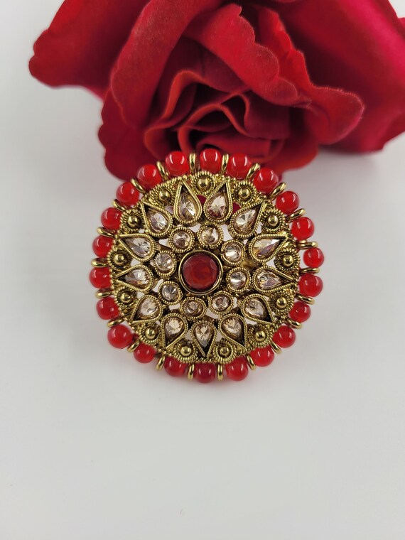 Polki ring design sale