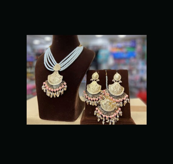 Patra Set Choker Indian Jewelry Pakistani Jewelry Set - Etsy
