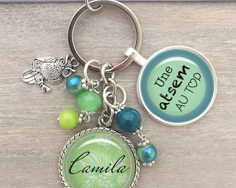 Porte clés maîtresse bijou de sac maîtresse cadeau maîtresse porte clé Une atsem au top Custom TEACHER Key Chain Gift School