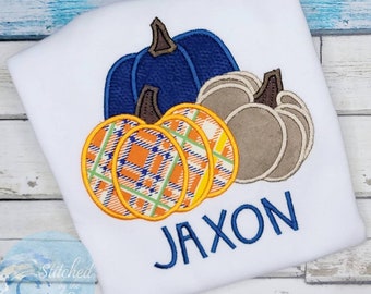 Pumpkin Applique Embroidered Shirts/ Boys Pumpkin Shirt/ Pumpkin Patch Shirt/ Fall Outfit/ Fall Pumpkin /Pumpkin Shirt