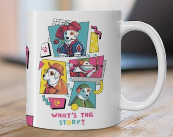 What's the Story, Wishbone? Mug // Kids Tv Show, 90s Style, Nostalgia, Millenial, Jack Russell Dog