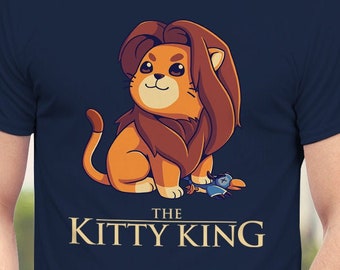 The Kitty King T-Shirt // Cat Lovers Shirt // 90s Kid Classic Movie Tee // Lion Cub, Big Cat, Feline // Funny Kitten, Kawaii Animal, Cartoon