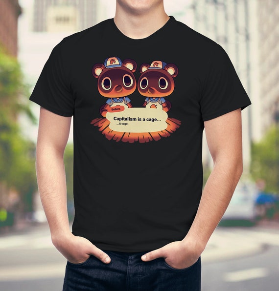 Hej varme bestøve Capitalism is a Cage T-shirt // Timmy Tommy Nook Animal - Etsy UK