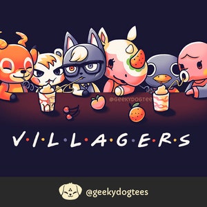 Villagers Animal Crossing T-Shirt // Marshal, Raymond, Beau, Marina, Roald, Merengue Tee // ACNH Shirt // New Horizons // Kawaii Cute Games image 6