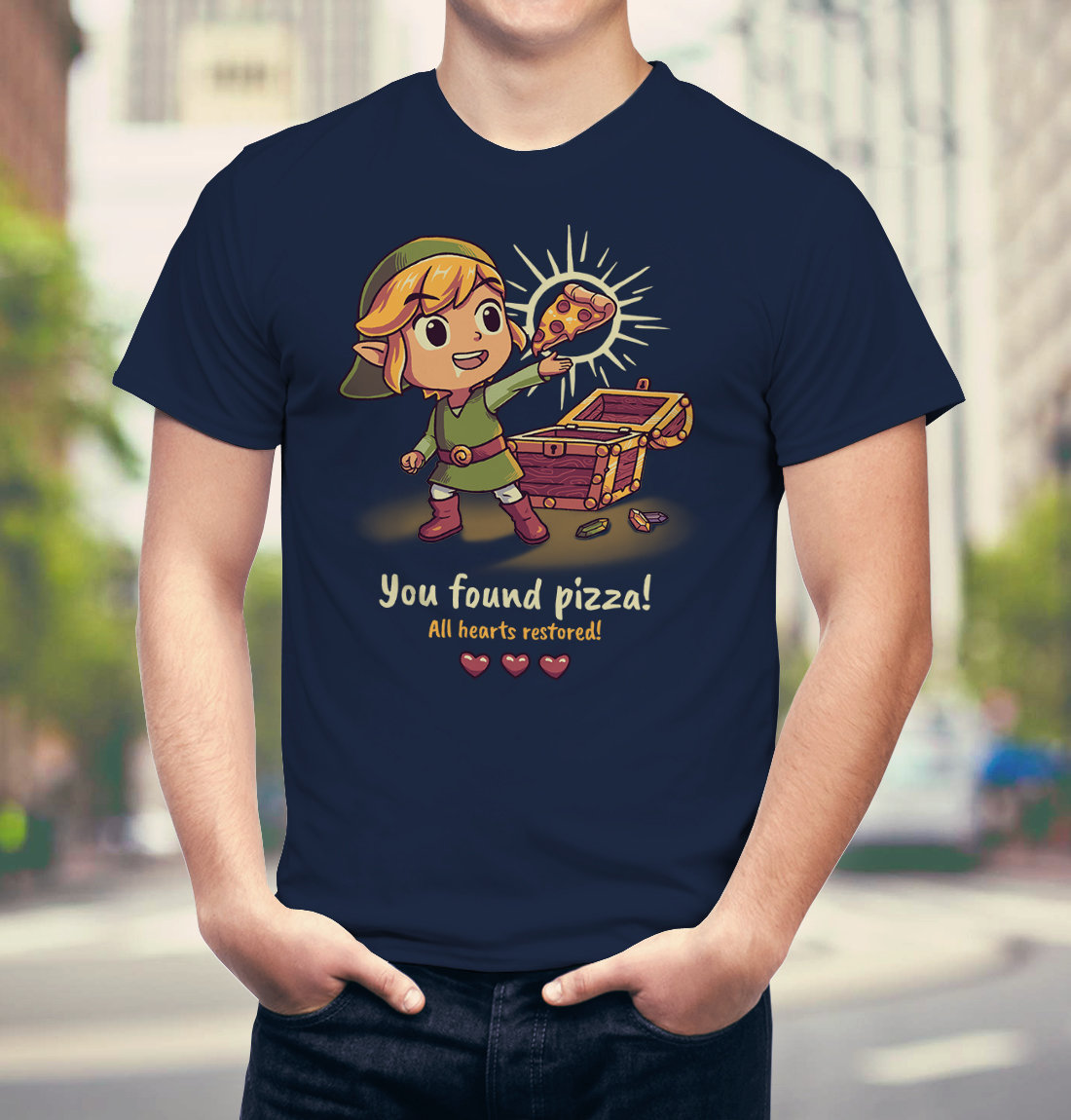 You Found Pizza All Hearts Restored T-shirt // Cute & Funny Gaming