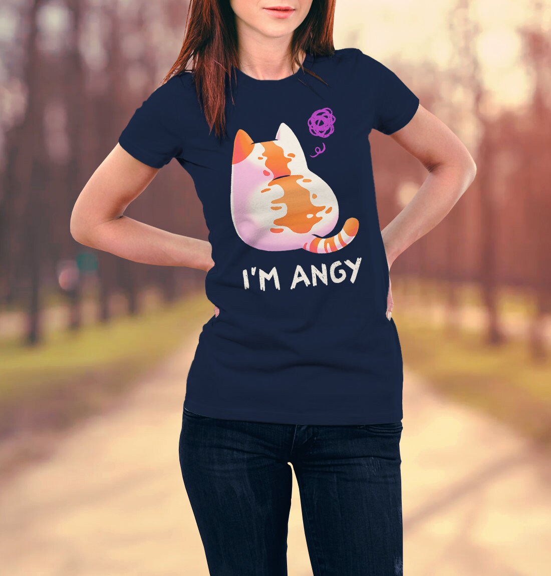 No Talk Me Im Angy // Angry Kitty Meme, Fluffy, Kawaii Art Print