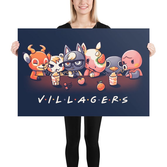 Villagers Poster // ACNH Print // Animal Crossing Poster // Etsy