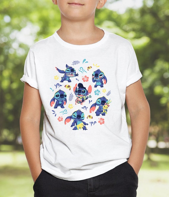 Kawaii Lilo and Stitch t-shirt, cute, and lovely | Greeting Card