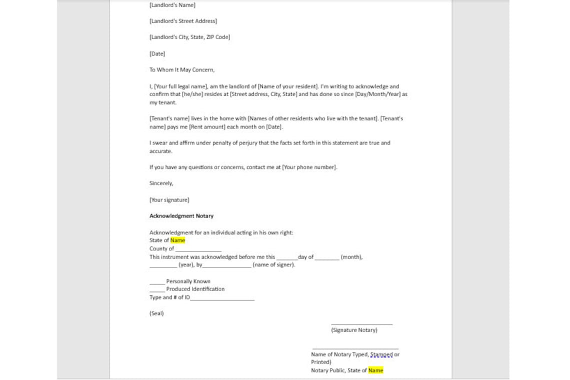 Proof of Residency Letter Template, Proof of Residency Letter, Proof of Proof of Residency Letter Template, Proof of Residency Letter, Proof of