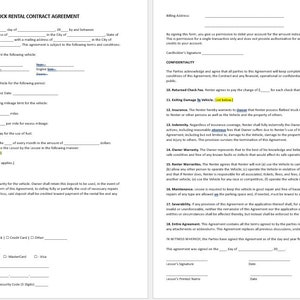 Acuerdo de contrato de alquiler de camiones de plataforma, plantilla de contrato de alquiler de camiones de plataforma, contrato de alquiler de camiones de plataforma, alquiler de camiones de plataforma
