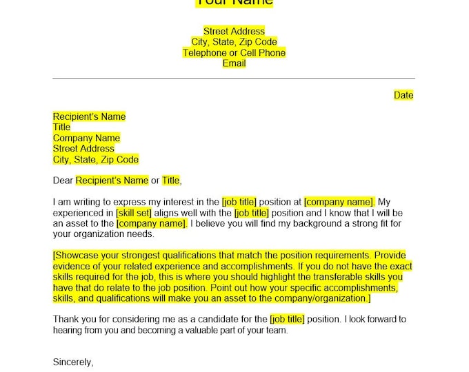 HOW TO WRITE A SIMPLE COVER LETTER visual data 8