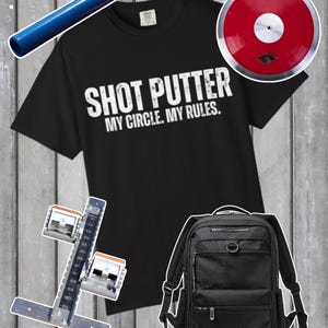 砲丸投げマイサークルマイルールTシャツ | 陸上競技選手Tシャツ