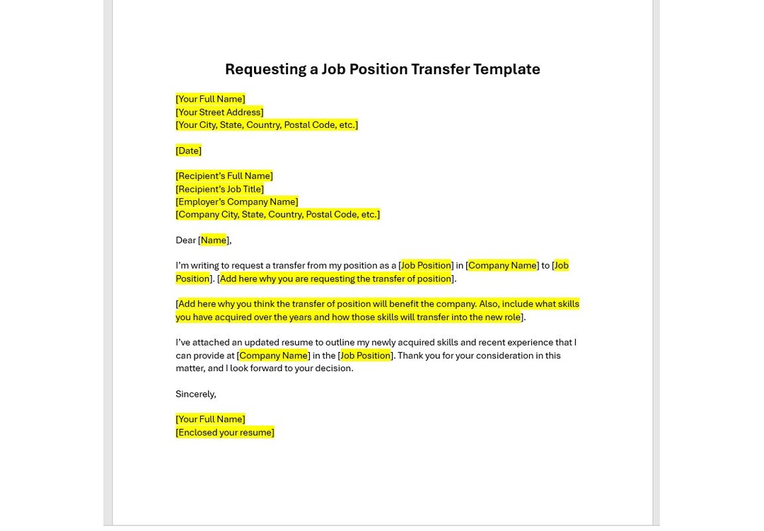 Job Position Transfer Employee Transfer Letter How To Check Your Employment Contract (with