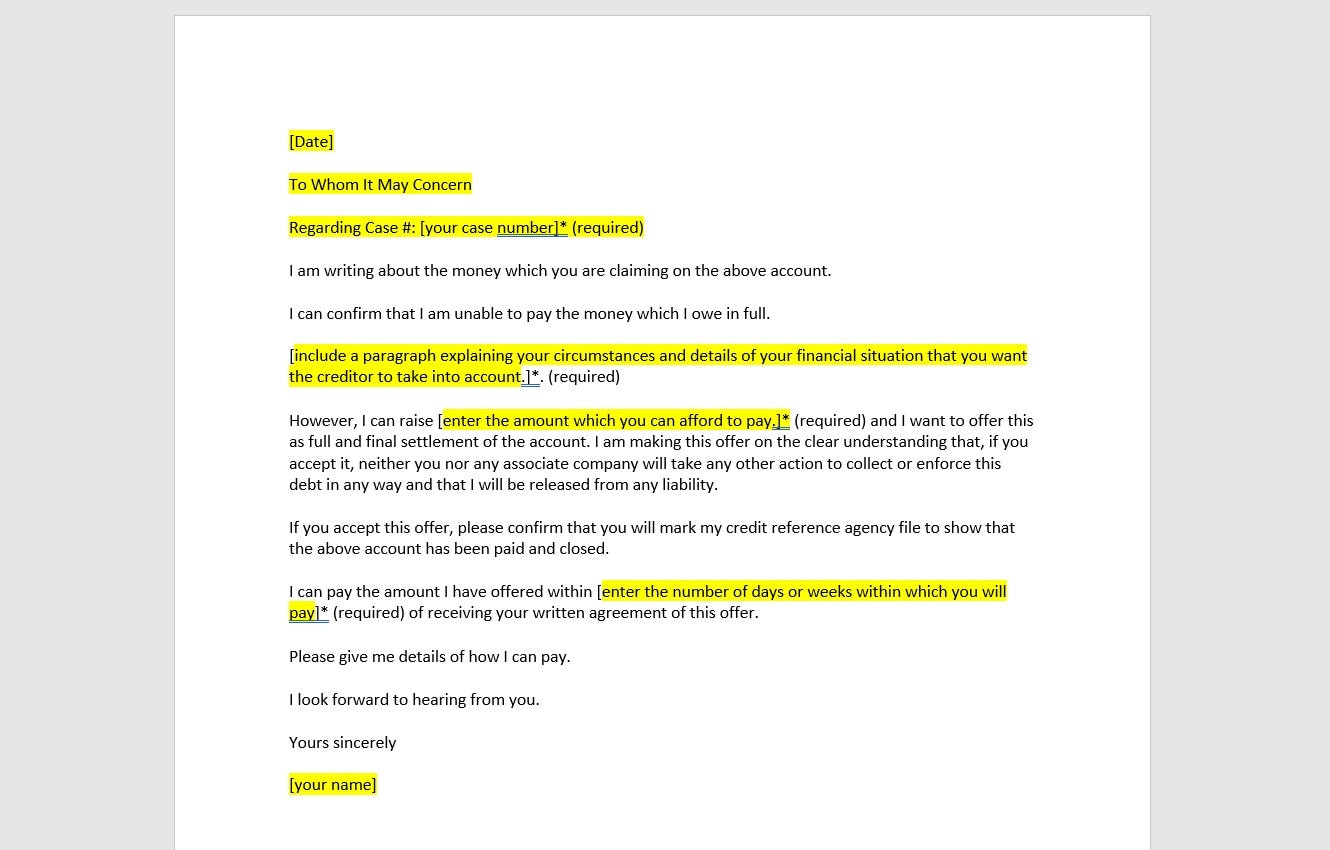 Debt Settlement Letter Template, Debt Settlement Letter, Debt Debt Settlement Letter Template, Debt Settlement Letter, Debt