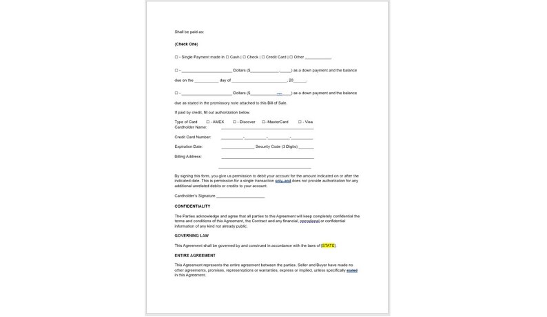 Editable Horse Trailer Bill of Sale Template, Editable Bill of Sale ...
