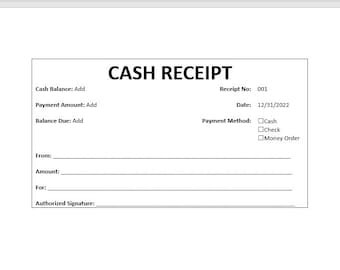 Cash Receipt Template, Receipt, Receipt Template, Word Template, Simple Template, Word Template, Word Receipt, Simple Receipt