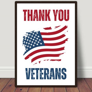 Veteran Gift, Gift For Veteran, Patriotic Gifts For Veterans, Veterans Day Gifts For Employees, Veteran&#39;s Day Thank You, Veteran Printable