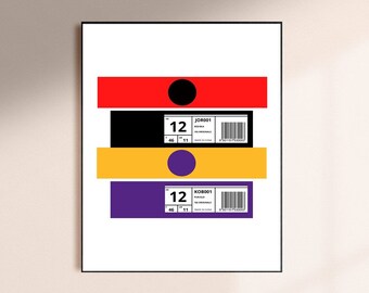 Arte de la pared de la caja de zapatos, impresión de la pared, amante de las zapatillas de deporte, arte del dormitorio de los hombres, regalo del amante de los zapatos, impresión del dormitorio de los adolescentes, cartel de la zapatilla de deporte, Hypebeast, regalo de la zapatilla de deporte