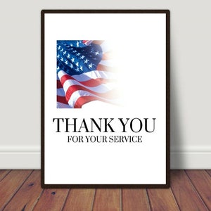 Veteran Gift, Gift For Veteran, Patriotic Gifts For Veterans, Veterans Day Gifts For Employees, Veteran&#39;s Day Thank You, Veteran Printable