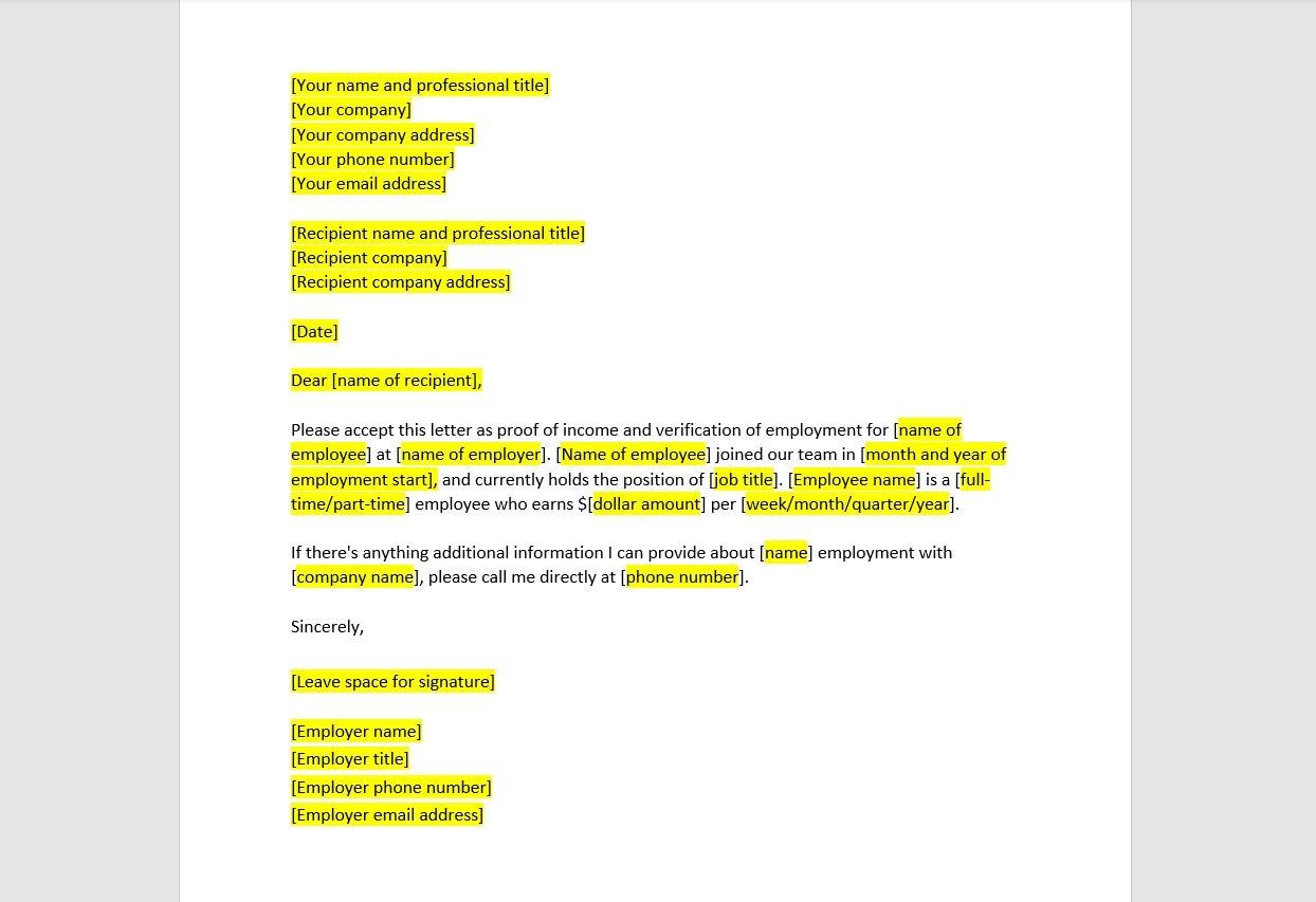 Proof Of Income Proof Of Income Letter Template Proof Of Income proof-of-income-proof-of-income-letter-template-proof-of-income