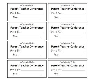 Parent Teacher Conference Template - Etsy